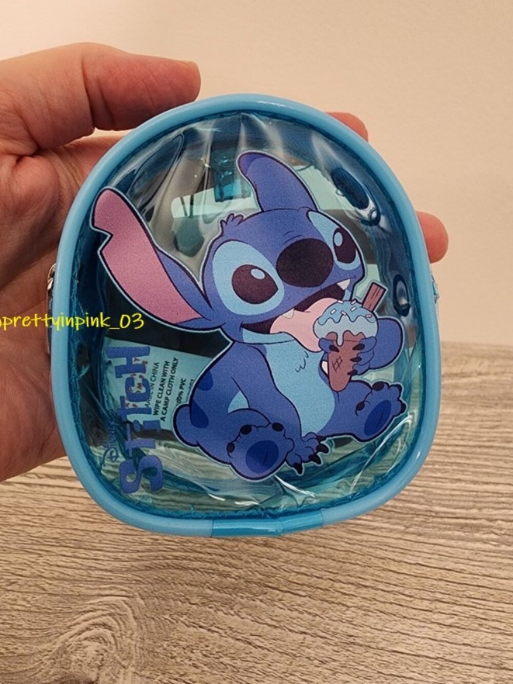 Target Disney Stitch Charm Pouch KeyChain by Skinnydip NWT